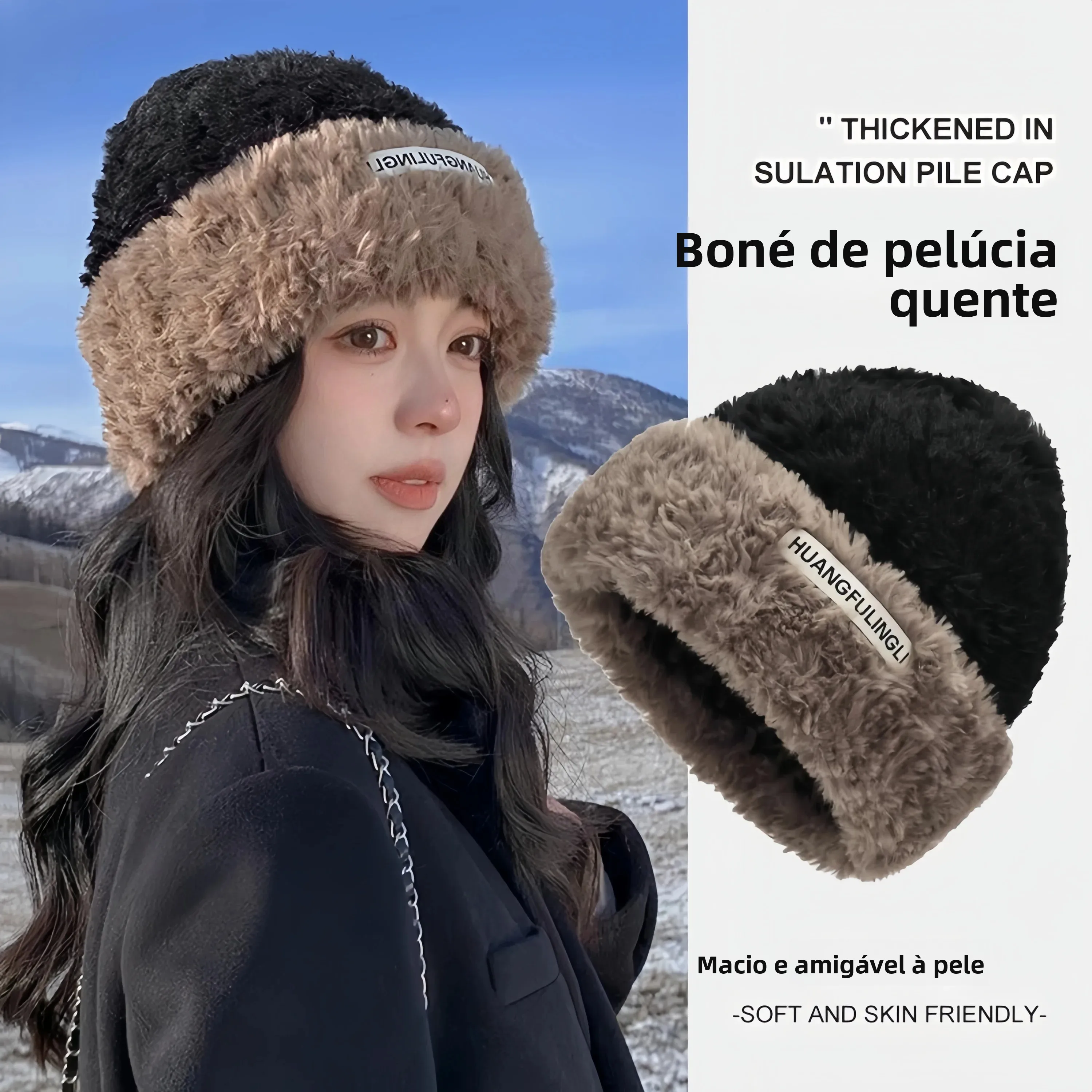 warm-furry-knitted-hat-for-women-autumn-winter-versatile-ear-protection-full-head-cover-new-style-face-slimming-cold-proof-hat