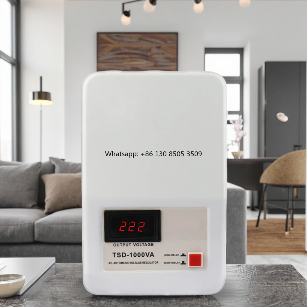 1000W 2000W 3000W Wall-mounted Voltage Stabilizer LCD Display 220V Single Phase Servo Motor Voltage Regulator Kitchen Equipment