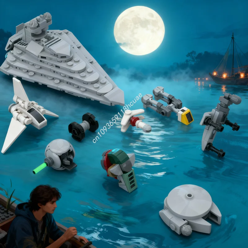 

Набор для сборки модели космического корабля MOC Star Battle, 182 детали, развивающая игрушка, конструктор, архитектурный конструктор, идеальный подарок на Рождество, креативные кирпичики