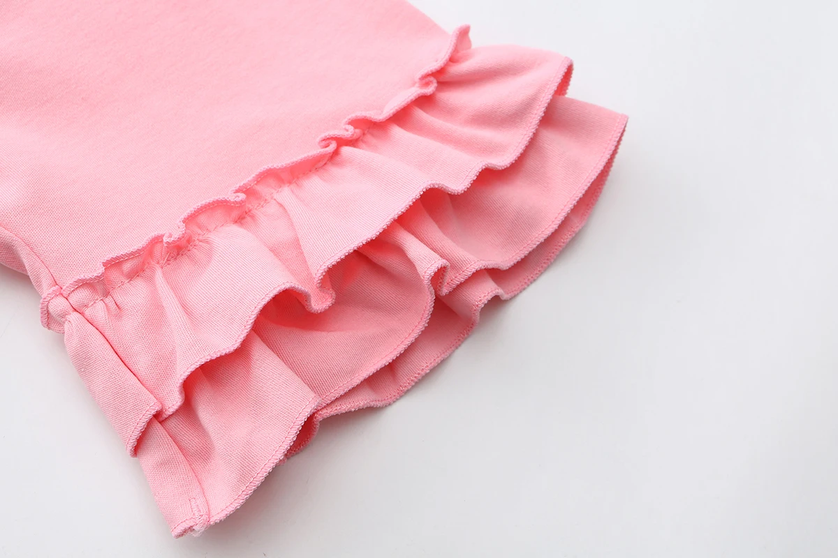Mädchen Dehnbare Baumwoll-Leggings mit Rüschensaum für 4-8 Jahre Komfortable Elastische Taille Kinder-Unterhosen – Detail 10