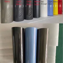 Car Headlights Film for Car Headlight Tpu Smoked Headlight Film PPF Taillight Film Lights Tint car Exterior Accessories black