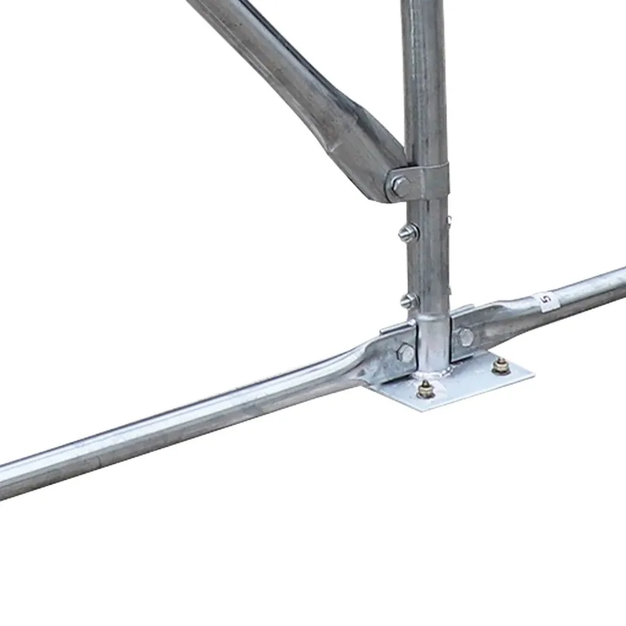 Refugio de almacenamiento para techo con pico de pared de arco de 20' x 40' con cubierta de PVC resistente de 17 oz para conducir a través de puertas TMGST2041PV anterior (ST2