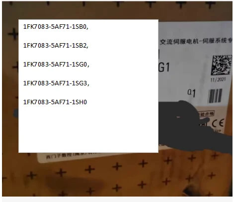 

1FK7083-5AF71-1SB0, 1FK7083-5AF71-1SB2, 1FK7083-5AF71-1SG0, 1FK7083-5AF71-1SG3, 1FK7083-5AF71-1SH0 Servo Motor