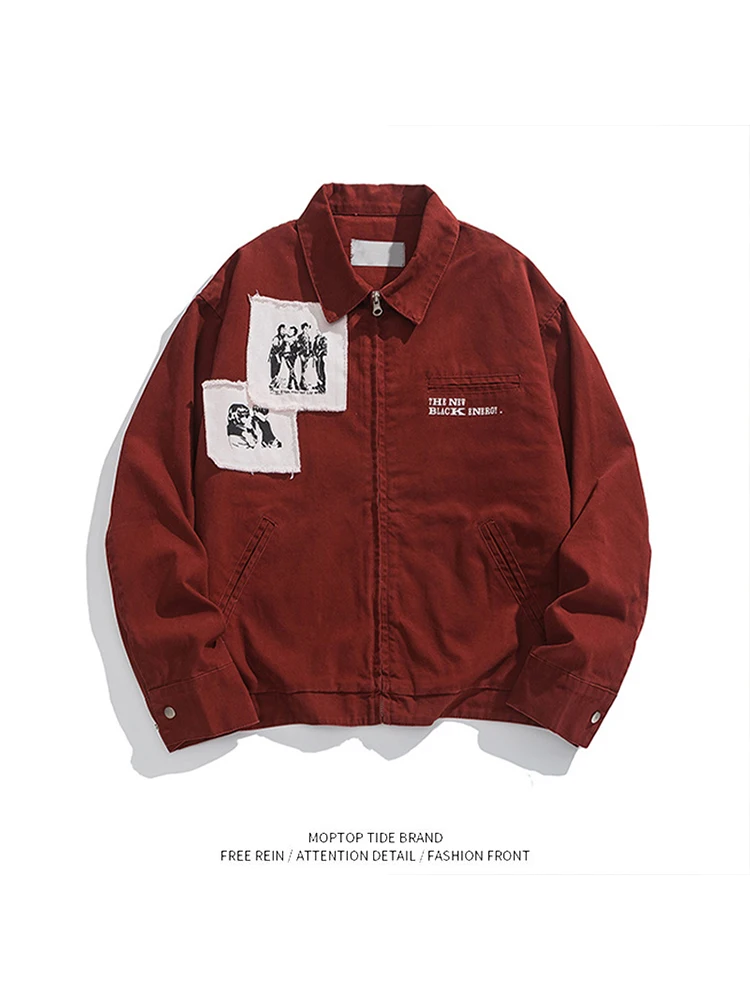 

Cleanfit Jaet с воротником в стиле пэчворк в стиле хип-хоп, мужская и женская верхняя одежда с эффектом высокой талии, весна-осень, полиэстер