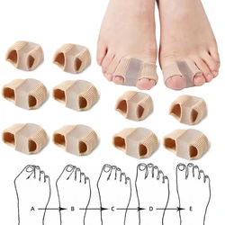 1pcs Toe Straightener With Gel Pad Elastic Foot Fingers Separators Reusable Bunion Corrector For Women Foot Care Product