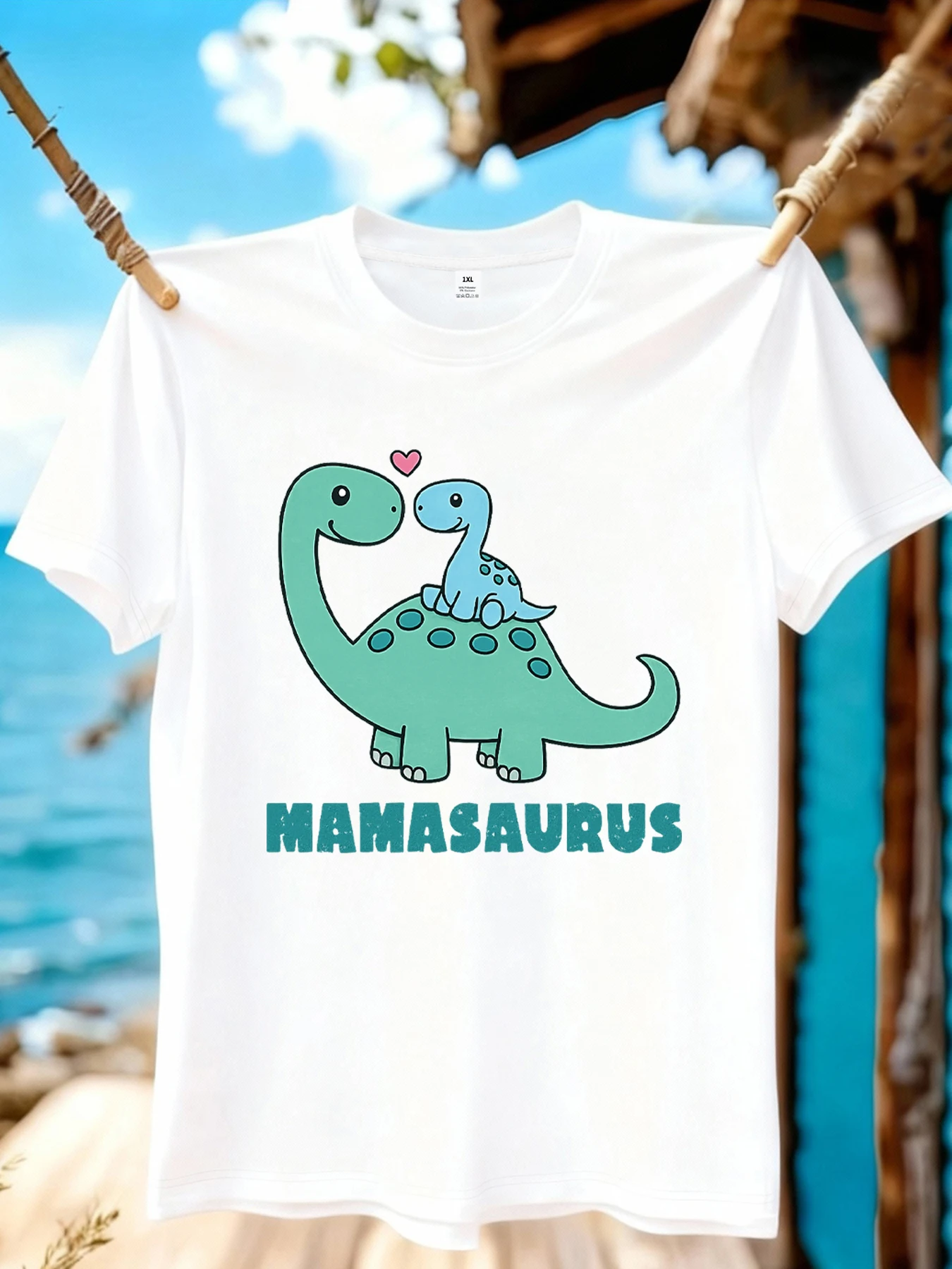 

【WZM10870】Женская футболка больших размеров с принтом динозавров, круглым вырезом, летняя, повседневная, с короткими рукавами, в уличном стиле, универсальная, больших размеров.