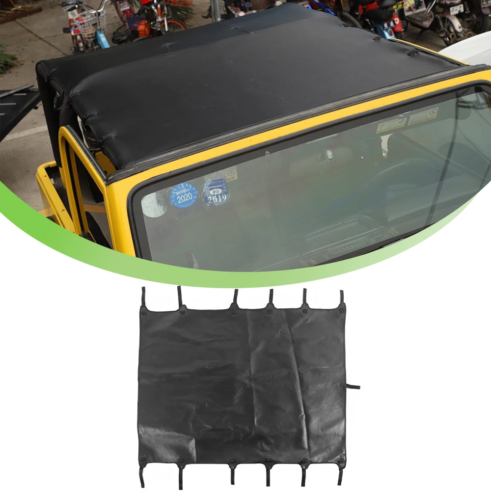 

Car Soft Roof Bikini Top Sunshade Cover UV Sun Protection for Jeep Wrangler TJ 1997-2003 2004 2005 2006 Interior Accessories