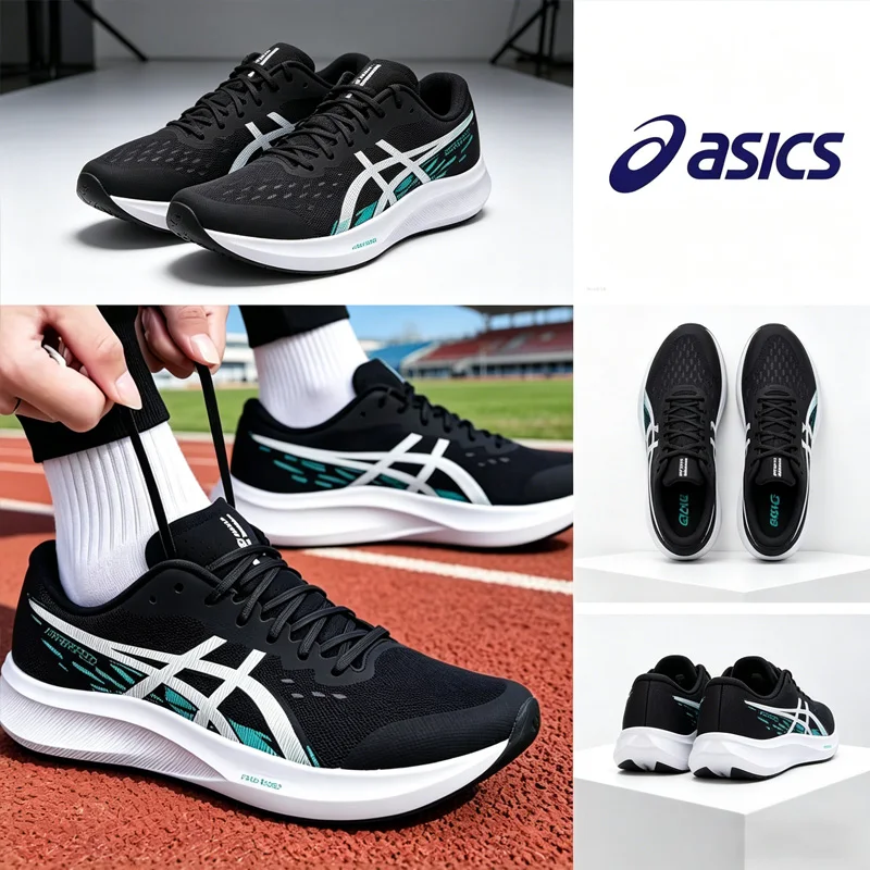 

Asics Men Mid-Top Running Shoes, Lightweight Breathable Shock Absorbing Non-slip Wear Resistant Sports Sneakers 1011B874-002