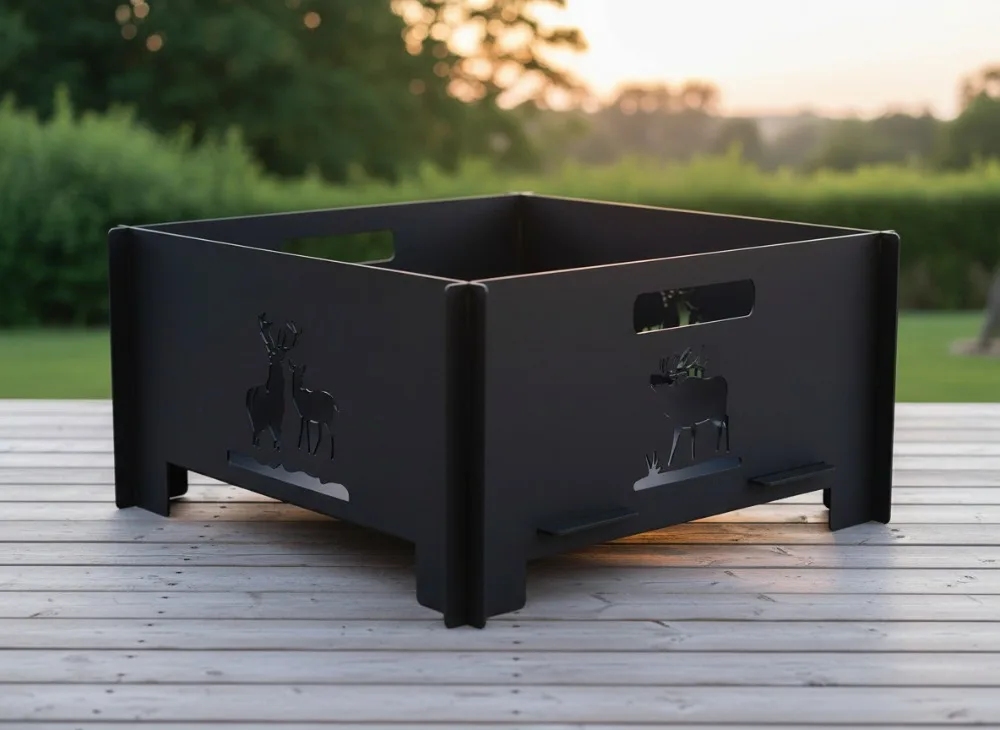 

15,8-дюймовая портативная костра, складные дровяные когни для кемпинга, барбекю, путешествий, пикника, патио на заднем дворе