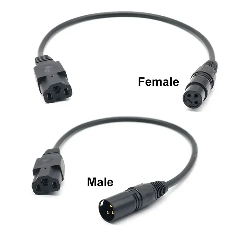 3Pin XLR Electric Vehicle Charger Connector Lithium Battery Charging Station Adapter Universal Charging Cable Male Female Plug