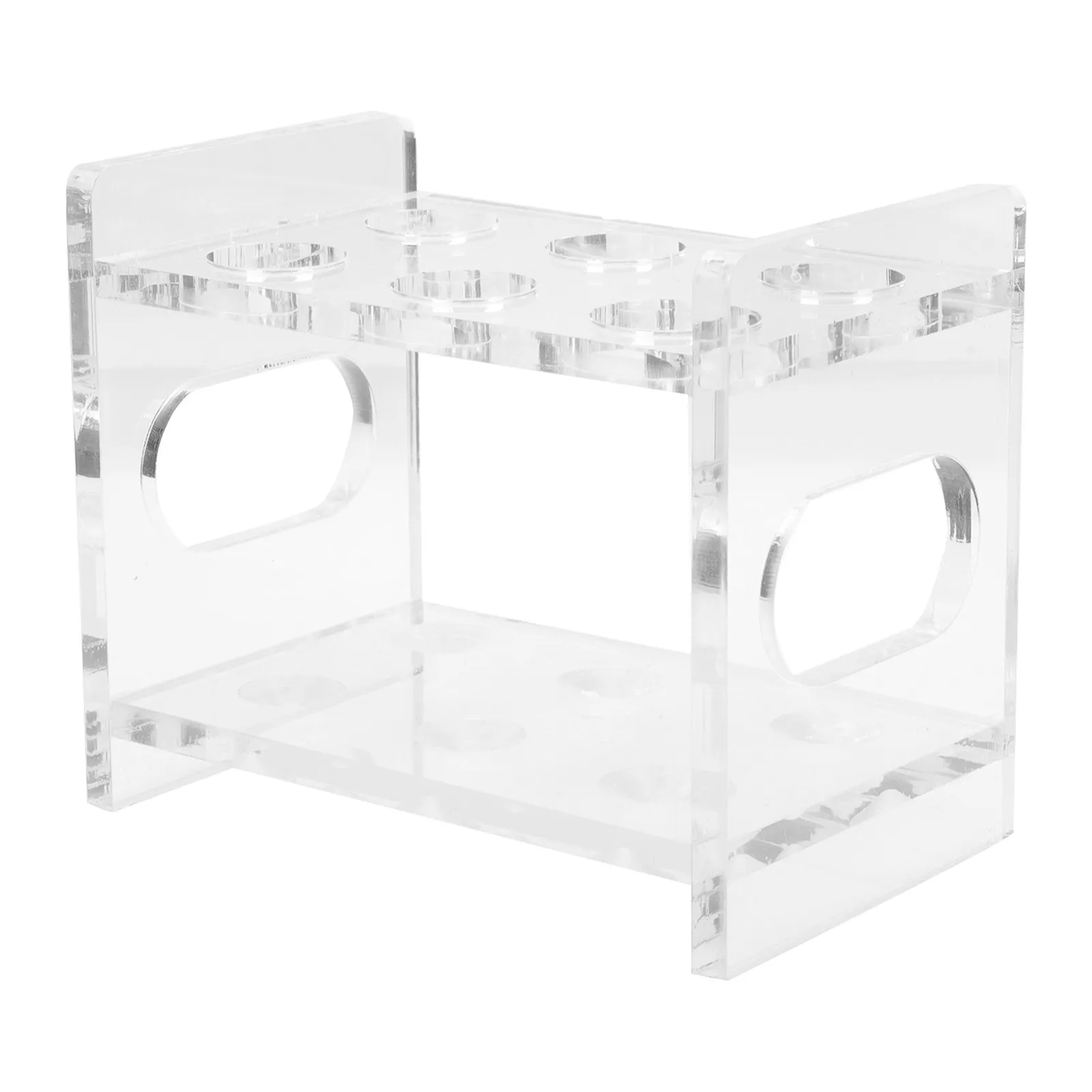 6-Hole Acrylic Test Tube Rack Clear Laboratory Stand Stable Holder for Centrifuge Tubes Test Tube Holder Laboratory Tool view 6