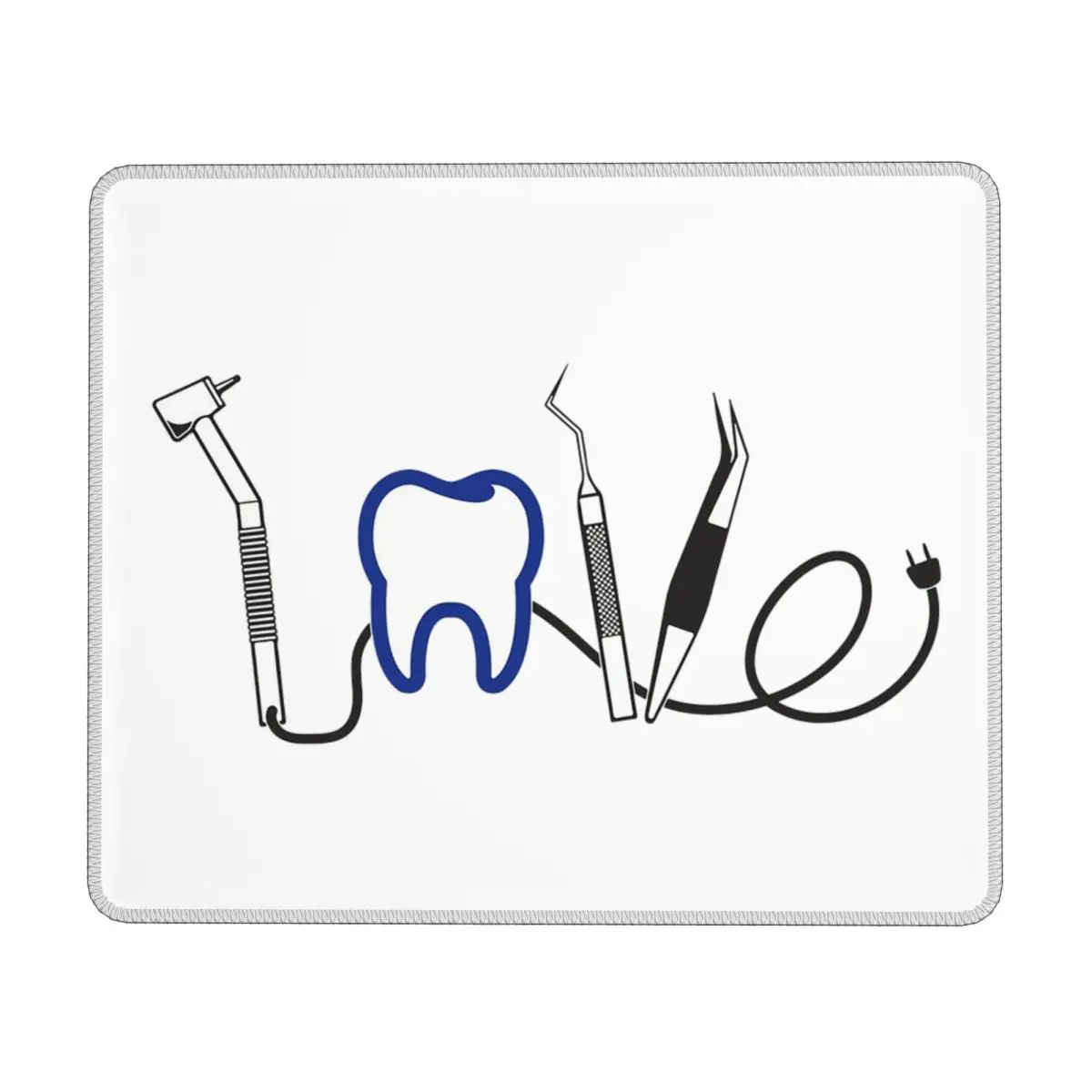 Dentist Dental Teeth Tooth Doctor Funny Gift Multi-size Mouse Pad Computer Keyboard Mouse Mat Gaming PC Laptop Desk Mat