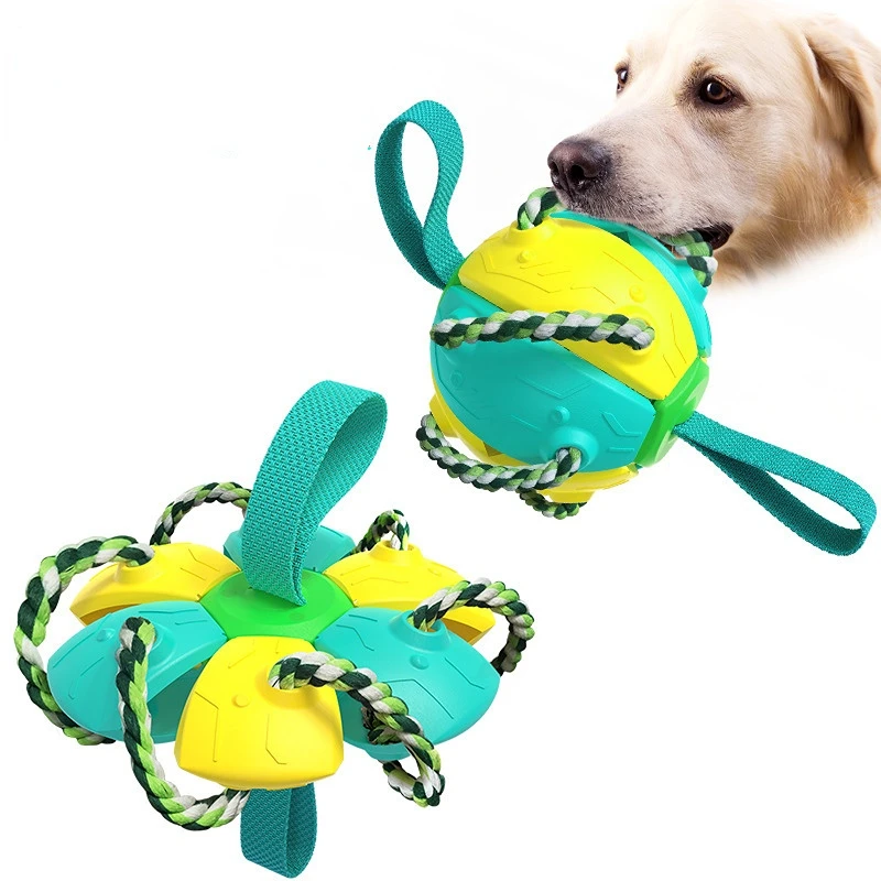 

Dog Training Interactive Football Toys Pet Supplies Throwing Outdoor Training Interactive Football Dog Toys Pet Products