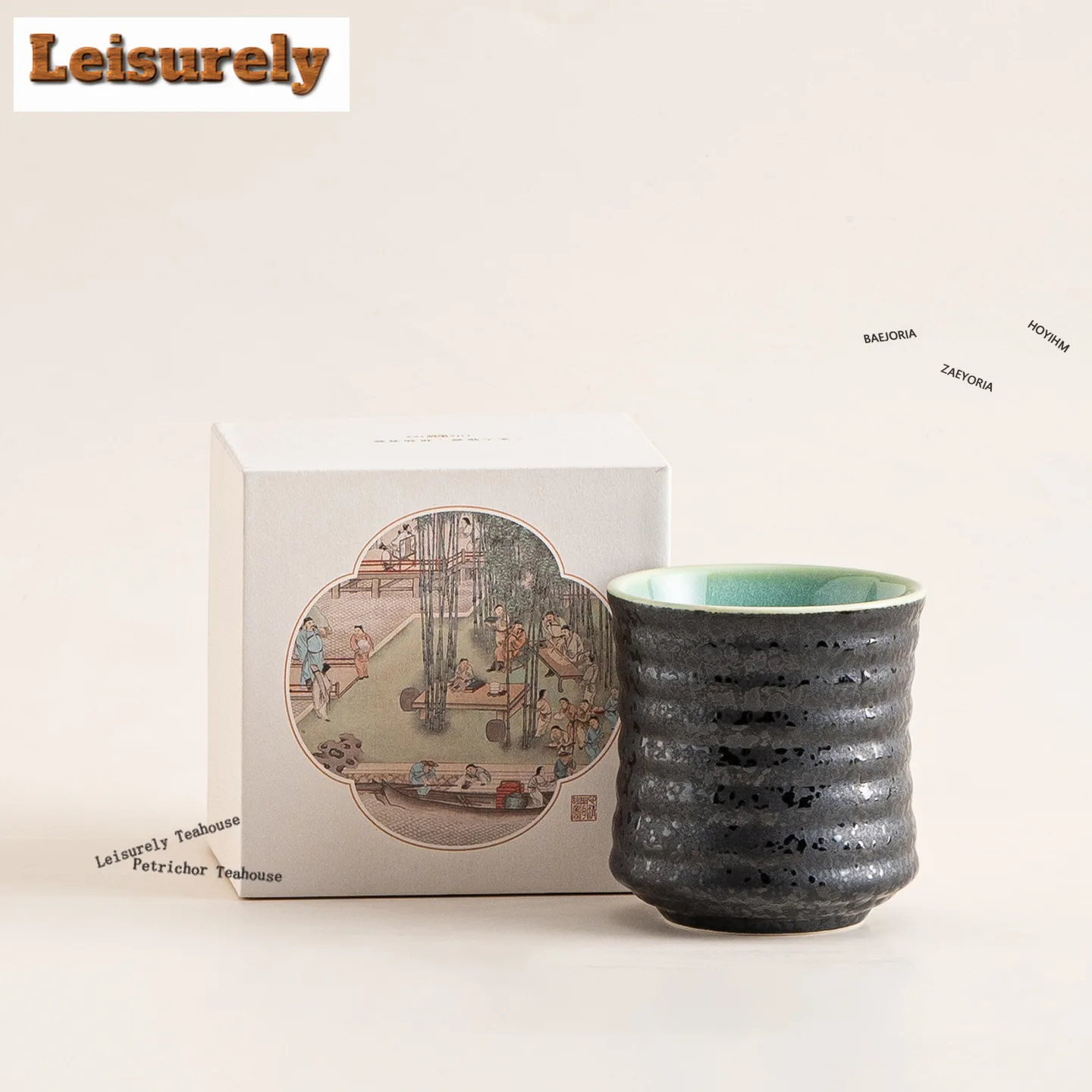 HOYIHM 220ml Screw Thread Coffee Mug Cappuccino Latte Cup Afternoon Tea Mug Coffee Milk Pot Office Water Cup Teaware Ornaments