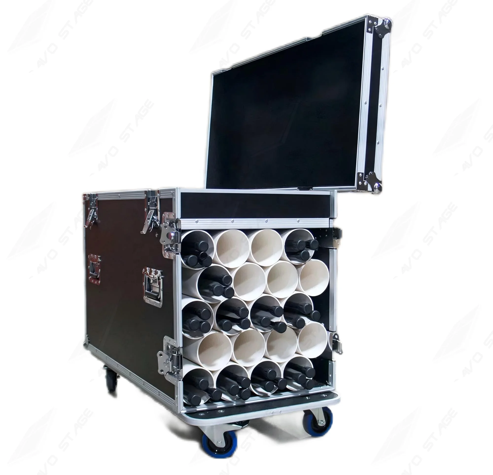 Customized ATA Flight Case for 20 Tripod Microphone Stands