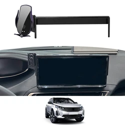 for Peugeot 3008 2021-2023 Phone Holder Screen Fixed Navigation Bracket Base Wireless Charging Accessories