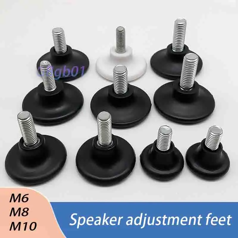 

8mm 10mm Adjustable Furniture Feet for Cabinet Table Chair Leveling Legs White Black Anti-Slip Height Adjustable Easy Install