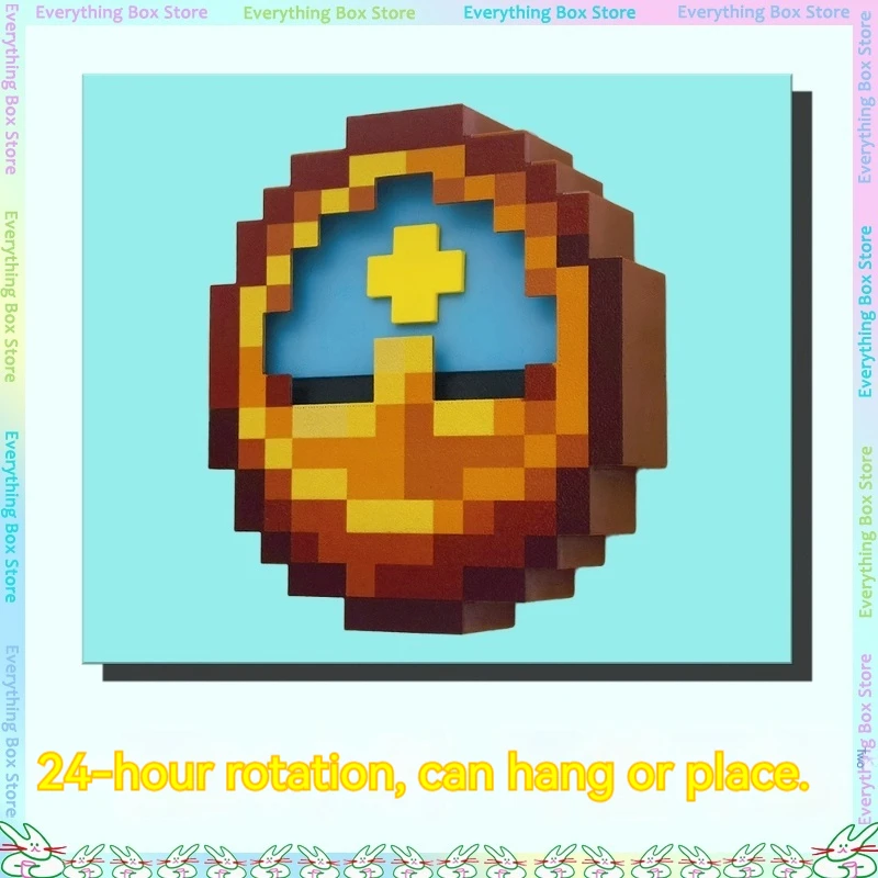The 3d Pixel Clock Can Swing And Be Used For Desktop Decoration  Creative Display Functions For Home Decoration