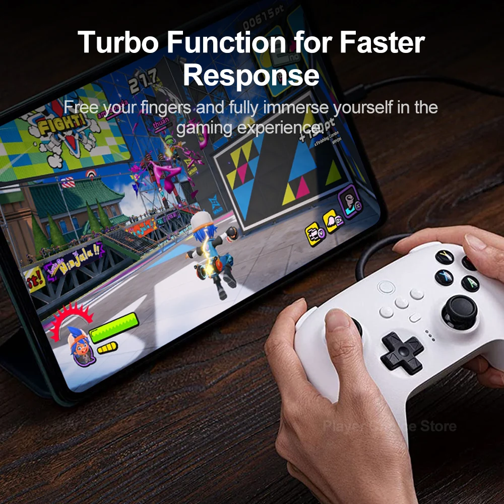 8BitDo Switch Controller Gamepad PC Ultimate Controle per Windows 10 11 Android SteamOS Raspberry Pi Trigger per capelli a vibrazione