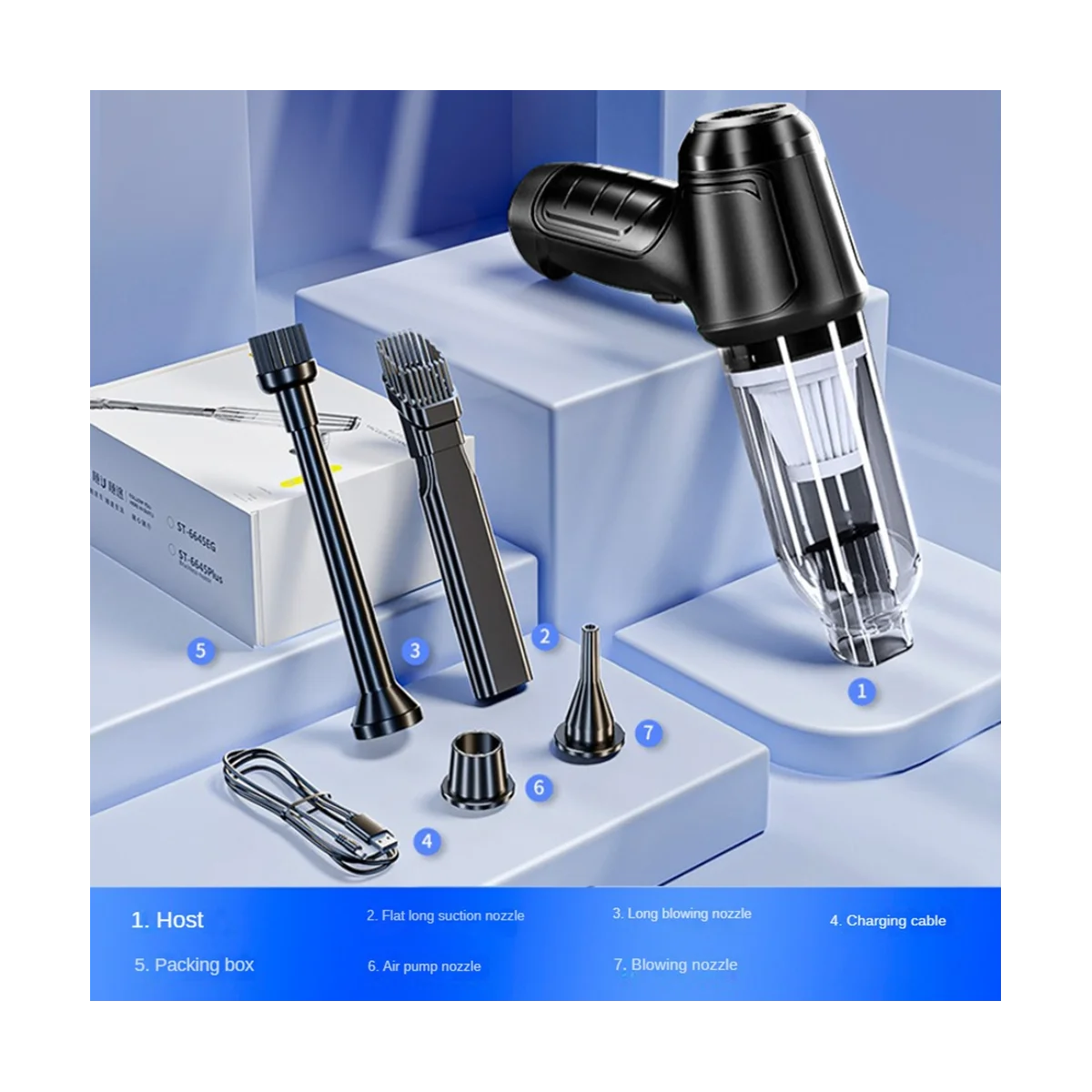 Aspirateur sans fil aste pour voiture, maison et bureau, aspiration de bain 9000PA