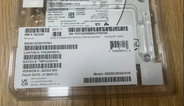 

Для S4610 SSDSC2KG019T801 1,92 T SATA3 Enterprise SSD