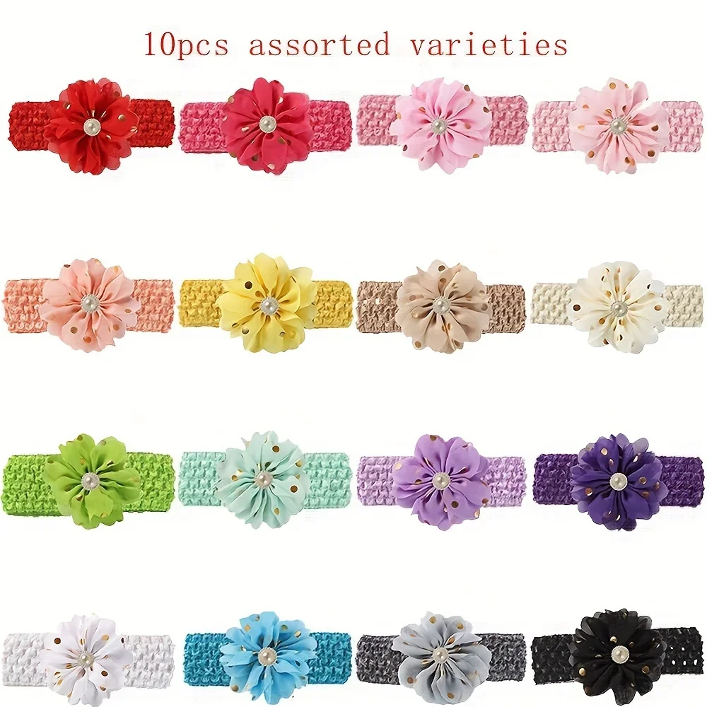 

10 см атласный цветок DIY аксессуары для волос ткань цветы шифоновый цветок аксессуары для волос повязка на голову без заколок для волос бант 10 шт./лот