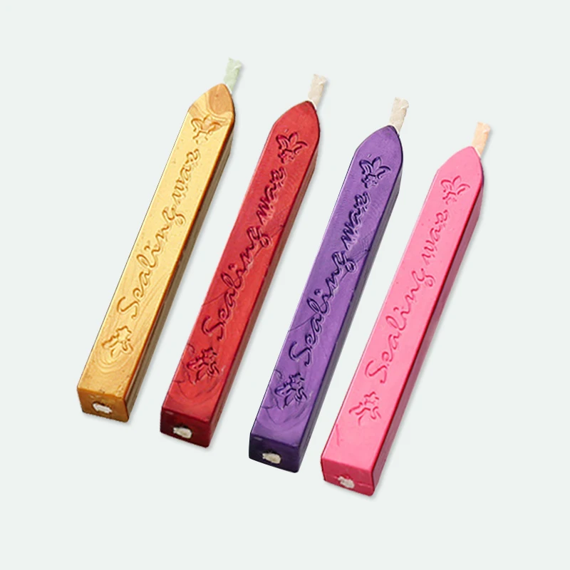 Sealing Wax Sticks Colorful Antique Strips Candle Beeswax for Postage Letter Stamp Retro Wedding Envelope Invitation