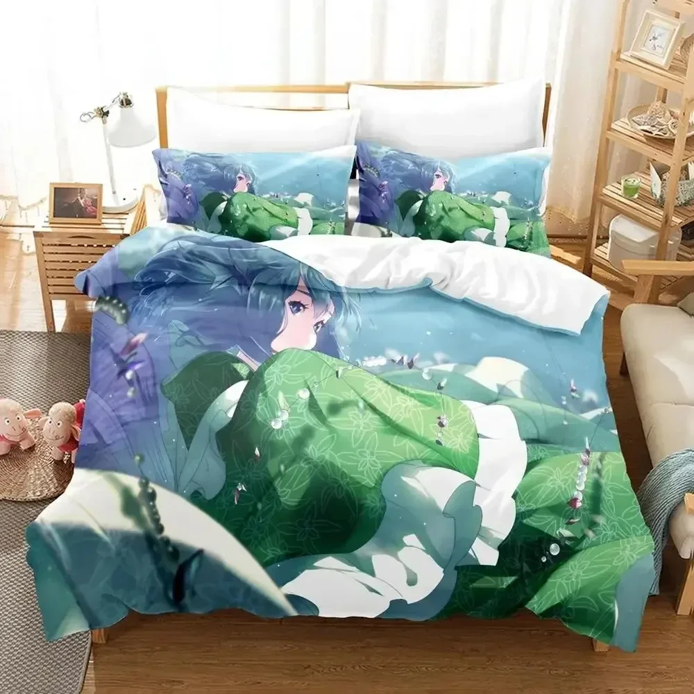 

Wakasagihime (Touhou) Bedding Set Single Twin Full Queen King Size Bed Set Aldult Kid Bedroom Duvetcover Sets bed sheet set 01