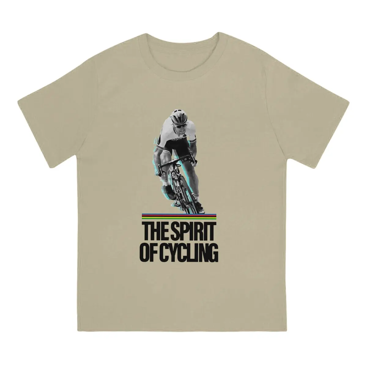 Spirit T Shirt Men's  Pure Cotton Vintage T-Shirt Crew Neck Peter Sagan Driver Tees Short Sleeve Tops Graphic