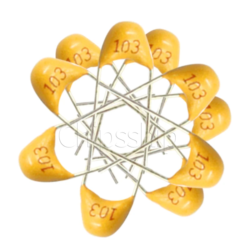 Monolithic Capacitor 103P 0.01UF 10NF 50V Pin Distance 5.08MM 20_ Capacitors (30 PCS)