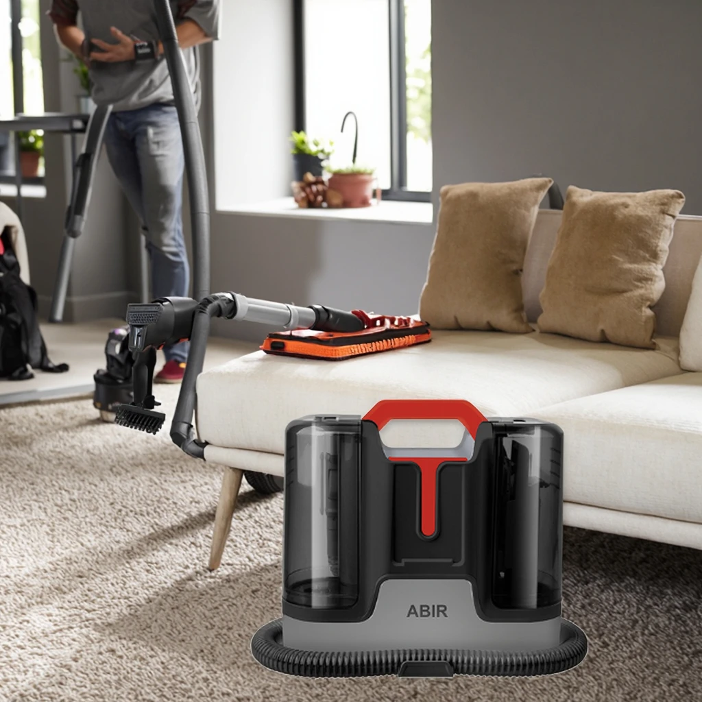 2025 New Portable Smart Vacuum Cleaner with Big Suction Power and Spray Water  Carpet and Sofa Cleaning with Self-clean System