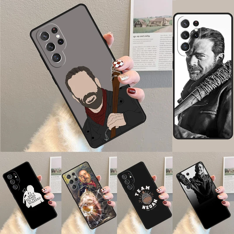 Negan Silicone Phone Case For Samsung Galaxy note 10 pro S26 S25 S24 S23 S22 S21 Plus S25Ultra Capa Cover