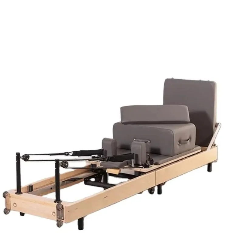 Pilates tower Adjustable Reformer Wood Pilates Reformer ProfessionalYoga Body Exercise Training