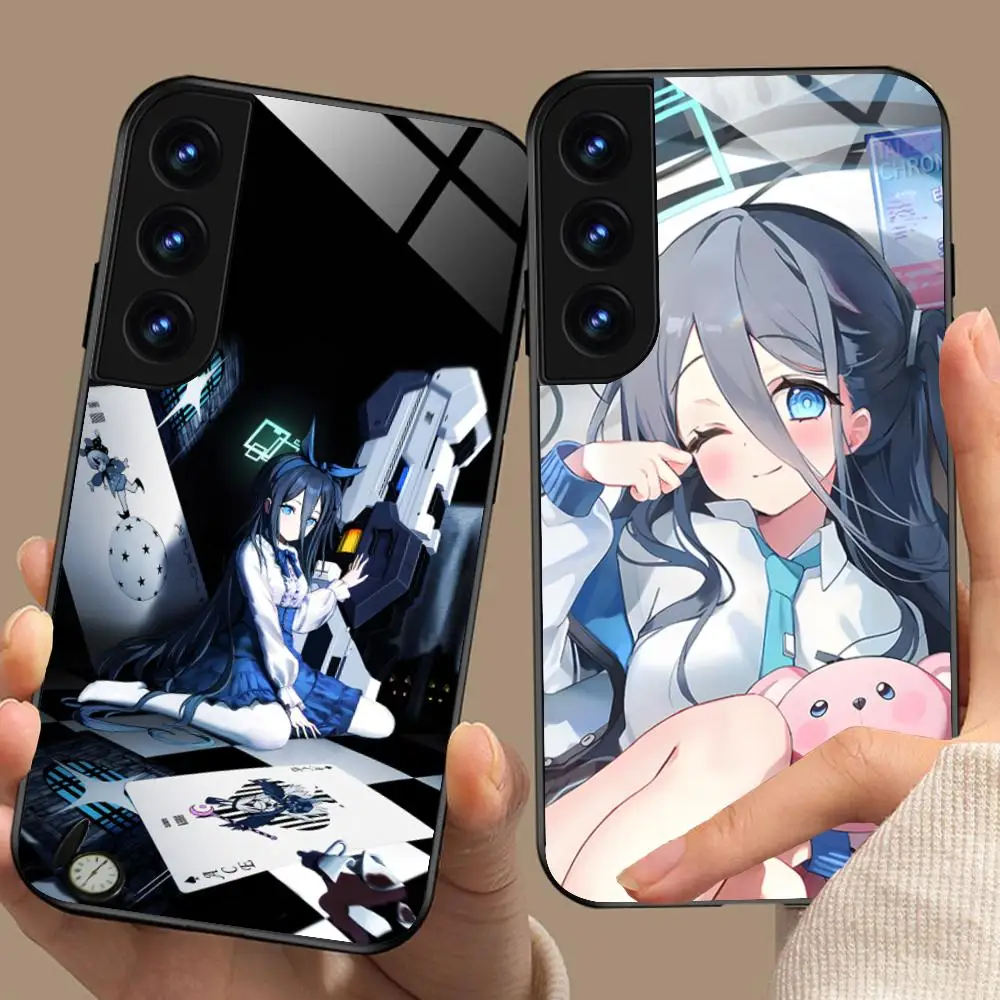 Blue Archive Tendou Alice Phone Case for Samsung Galaxy S26 S25 S24 S23 S22 S21 S20 Note20 Plus FE Ultra Glass Protective Cover