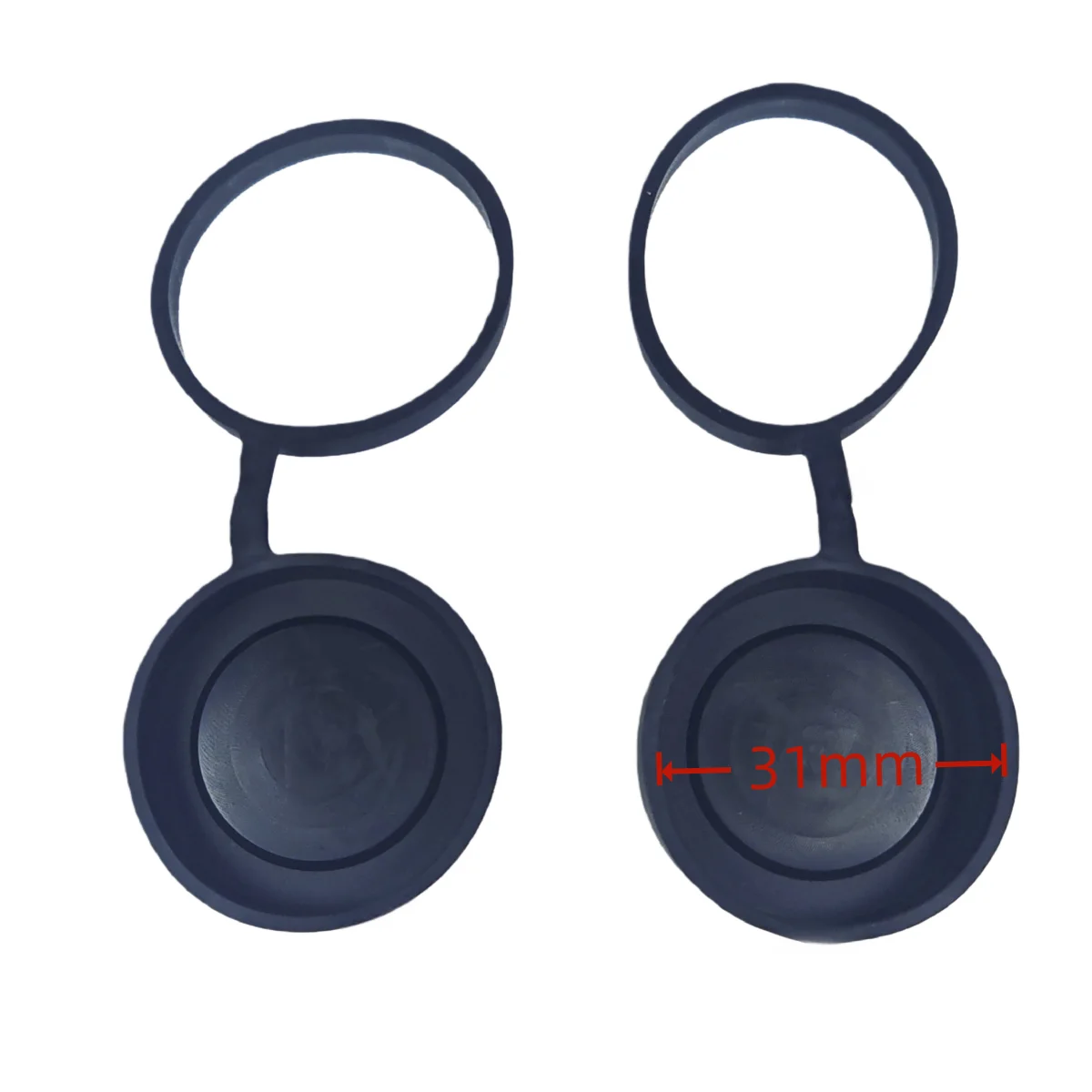 Couvre-objectif de télescope monoculaire de 31 mm, protection contre la poussière, élastique, petit capuchon de protection, pare-soleil pour lunette de vision nocturne
