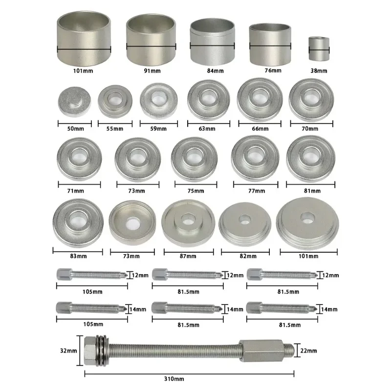 Front wheel bearing disassembly and assembly tool Special tool for wheel hub pressure bearing