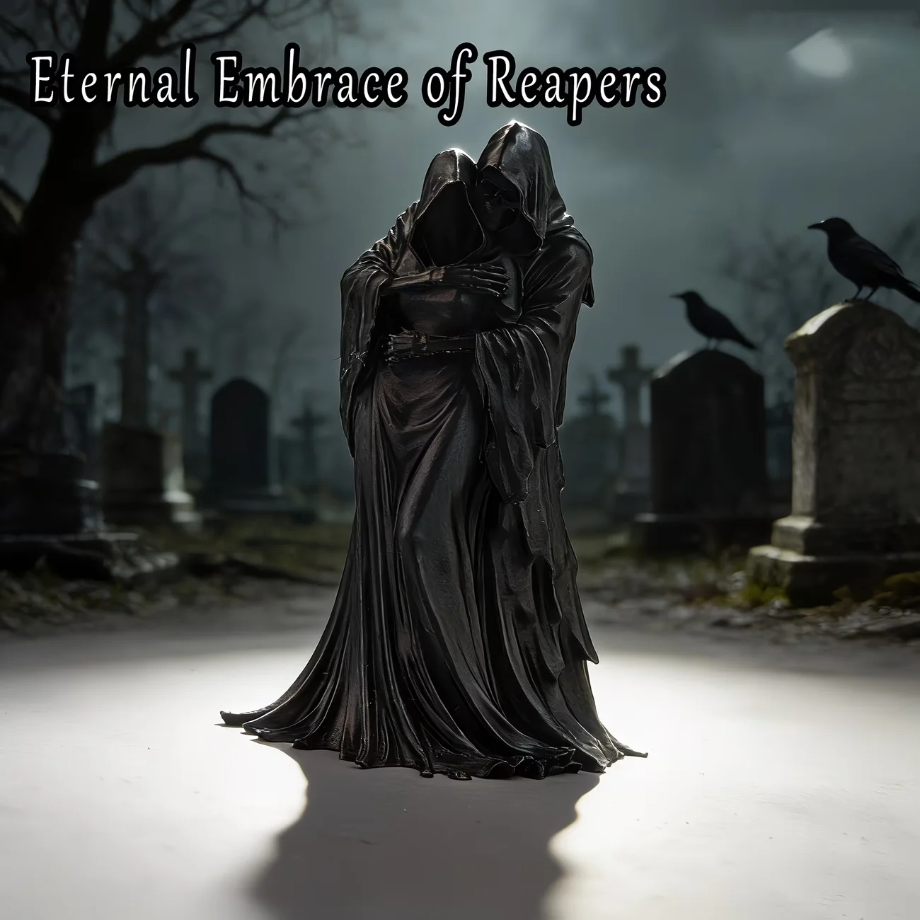 Grim Reaper Embrace Statuen-Dekoration, Sammlerfiguren, Ornamente für Zuhause, Regal und Schreibtisch, gotische Totenkopfskulpturen – Detail 3