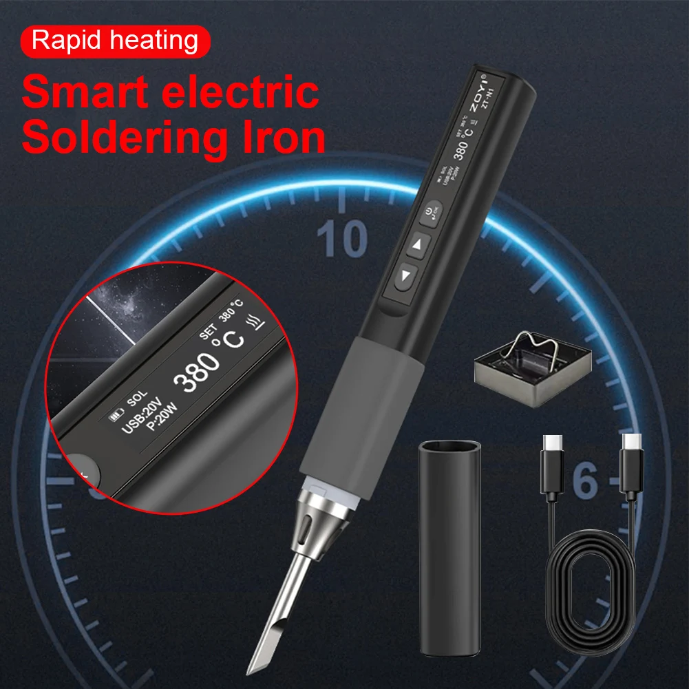 New ZOYI ZT-N1 Smart Soldering Iron 96W Electrician Portable Constant Temperature Welding Pen For Home Maintenance Welding