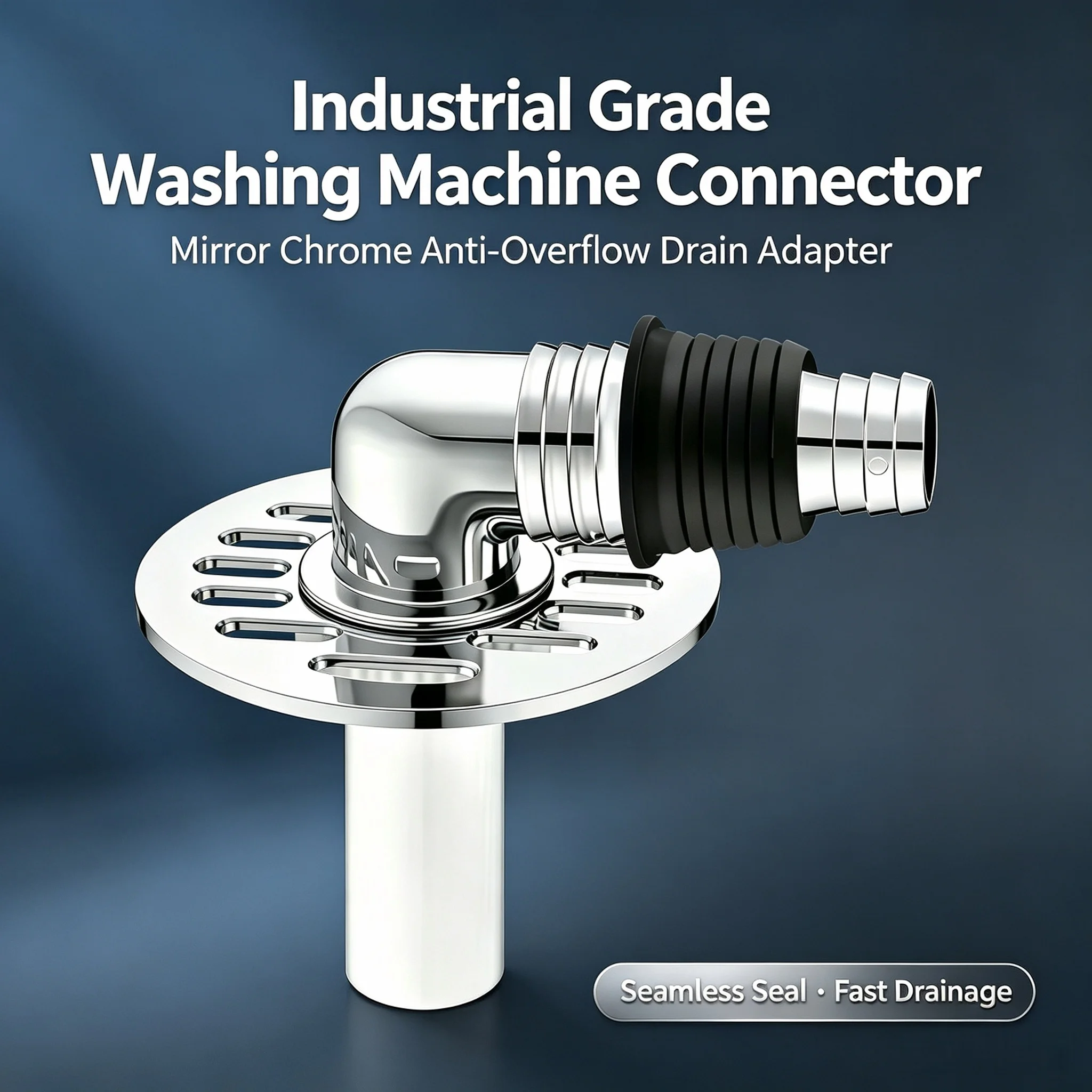 Durable Floor Drain Pipe Connector, Anti‑Odor Insect‑Proof Sewer Adapter, Universal Hose Fitting for Washing Machine Bathroom