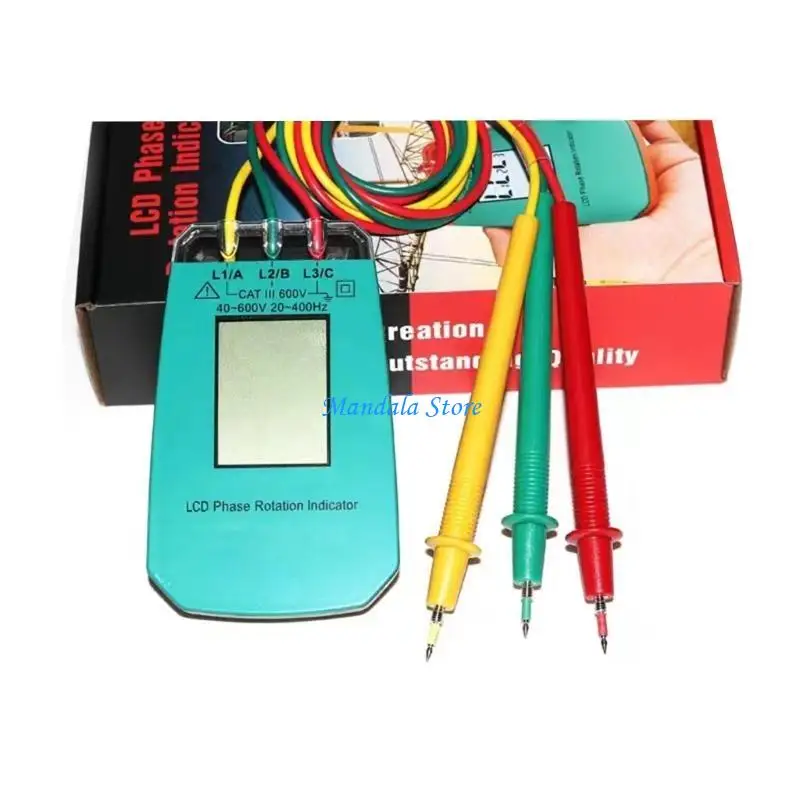 U2JC 3 Phase Rotation Tester Sequences Tester for Safe Electrical