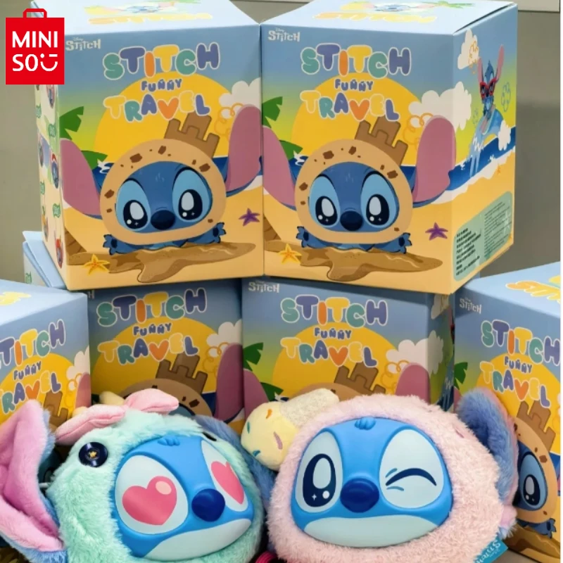 

MINISO анимационная серия стежков, сумка на плечо, слепая коробка, милая мультяшная стежка, кукла, сумка через плечо, кулон, детские игрушки, подарки