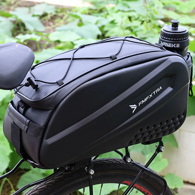 Mountain Bike Hard Shell Trunk Bag - 14L Waterproof Storage for Long Distance Touring