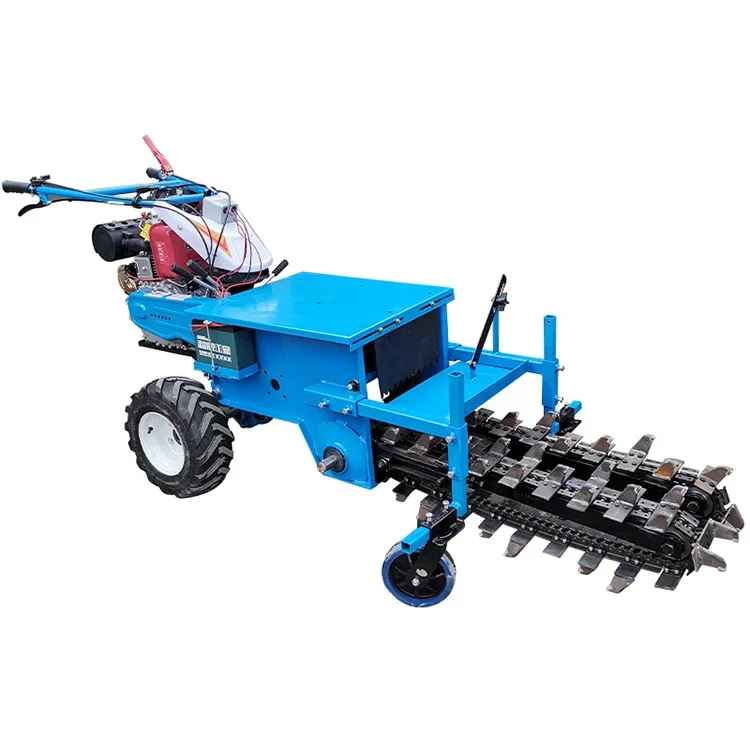 15HP Trencher with Chain Saw Ditching Trenching Machine Mini Trencher Machine 3 point hitch trencher