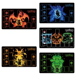 60*35*0.2cm Anime Pokemon GAME PTCG Dedicated Card PlayMat Battle Against Evolution Series Pikachu Charizard Collection Gift Toy