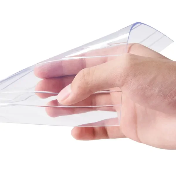 

Strip Curtain, 150' Length, 8' Width, 0.08' Thickness, Clear Ribbed Plastic Door Strips, PVC Curtain Strip Door Bulk Roll for