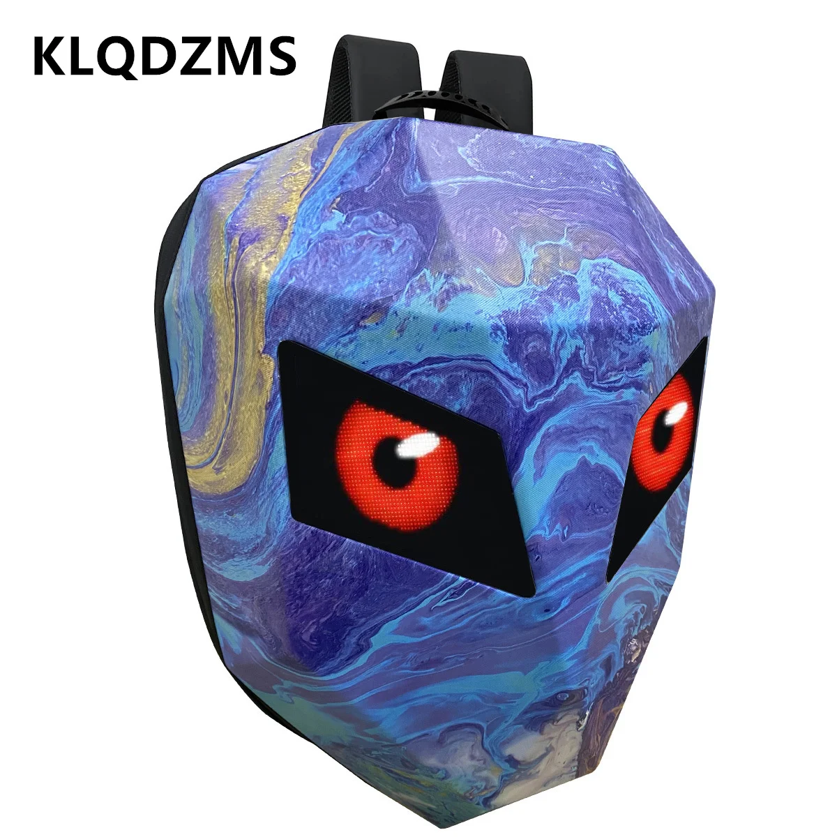 Imagem -02 - Klqdzms-mochila Abs Dura Masculina e Feminina Bolsa Impermeável para Esportes de Motocicleta Mochila de Ombro com Carga Usb Mochila de Ombro