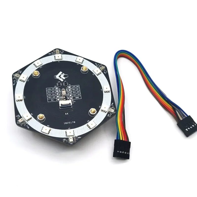 Moduł matrycy mikrofonu LC 6 + 1 I2S programowalna tablica do rozpoznawania głosu RGB K210