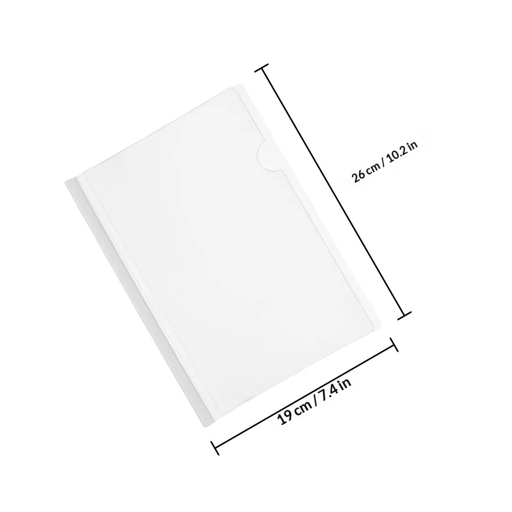 10pcs Report Binder B5 Large Capacity Slide Binders Strong Clamping Plastic Binding Bars For Document Organization File