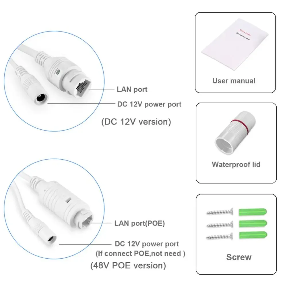AZISHN AZ-IP335-02A 5MP سوني IMX335 2.8 مللي متر عدسة الأمن الصوت قبة كاميرا IP كشف الوجه مراقبة المعادن في الهواء الطلق 48 فولت POE