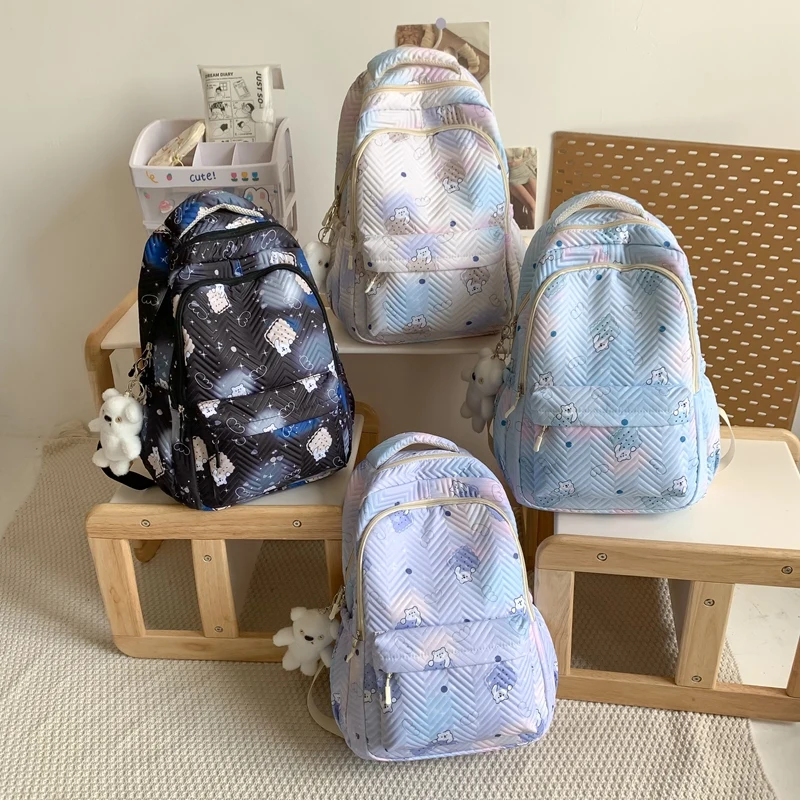 جديد أنثى الموضة قدرة عالية مقاوم للماء حقيبة ظهر للكلية العصرية المرأة محمول الحقائب المدرسية لطيف فتاة السفر حقيبة كتب باردة #3